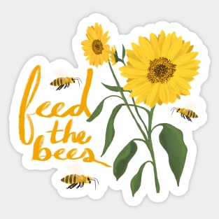 Feed the Bees Sticker